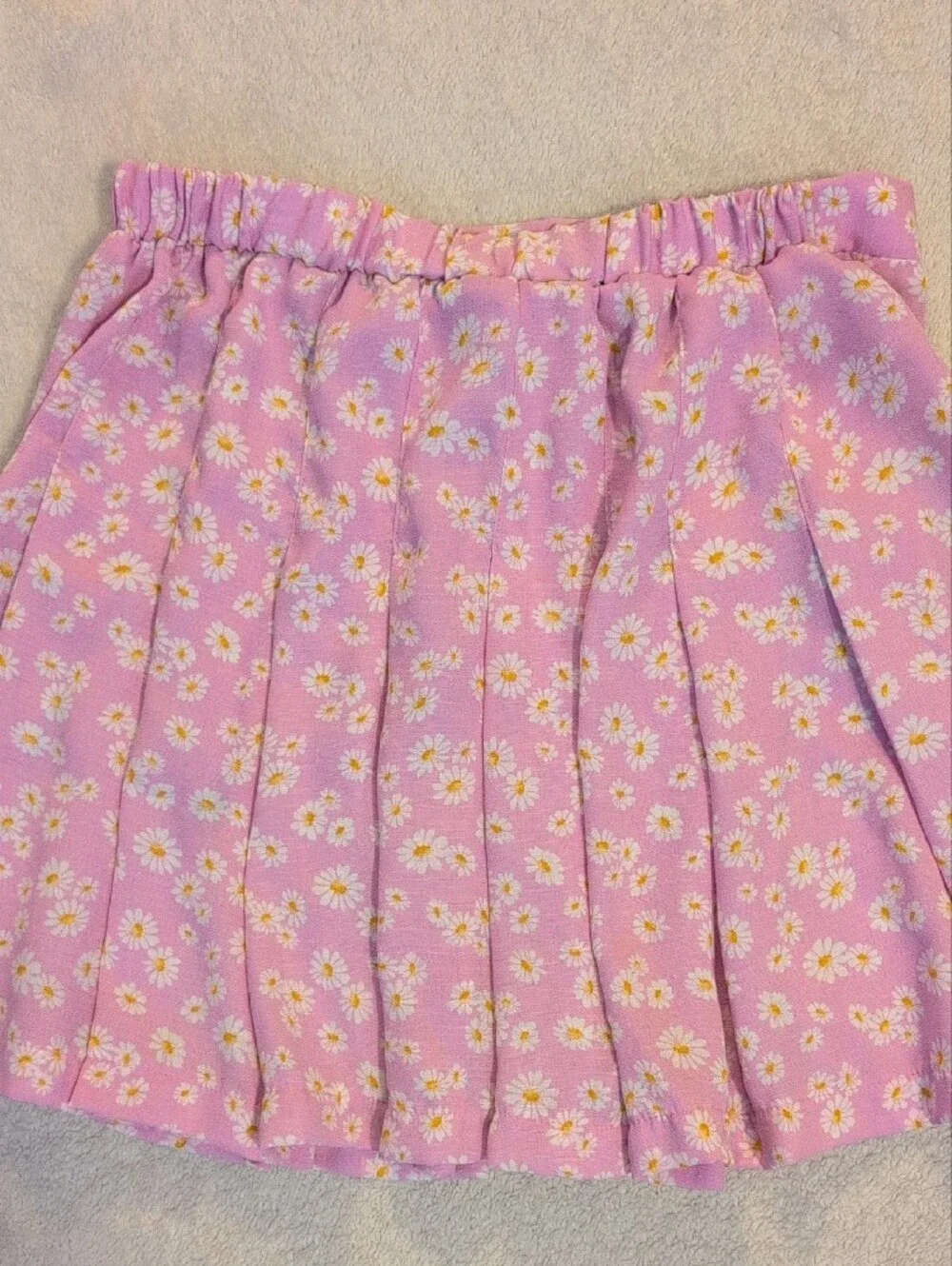 Girls Size 10 Skirt Bundle Justice Blue Pleated & Love Squared Daisy Print